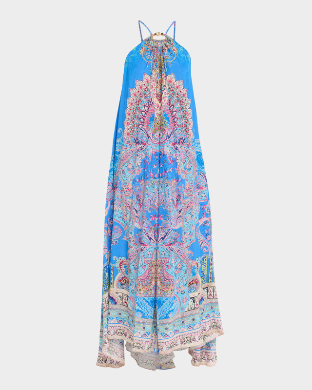 Footsteps in Folklore Gathered Maxi Dress